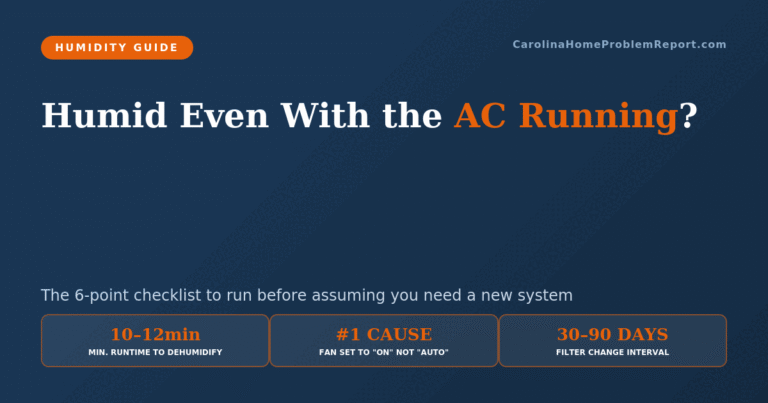 Why is my house humid even with the AC running — 6-point checklist for Carolina homeowners