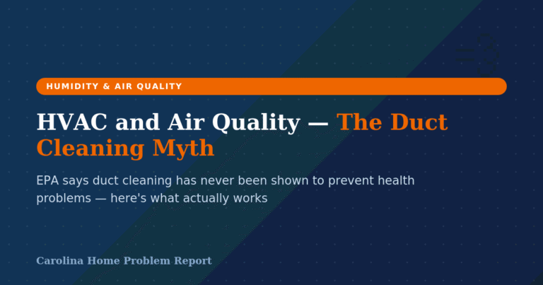 HVAC and air quality system connection in a Carolina home