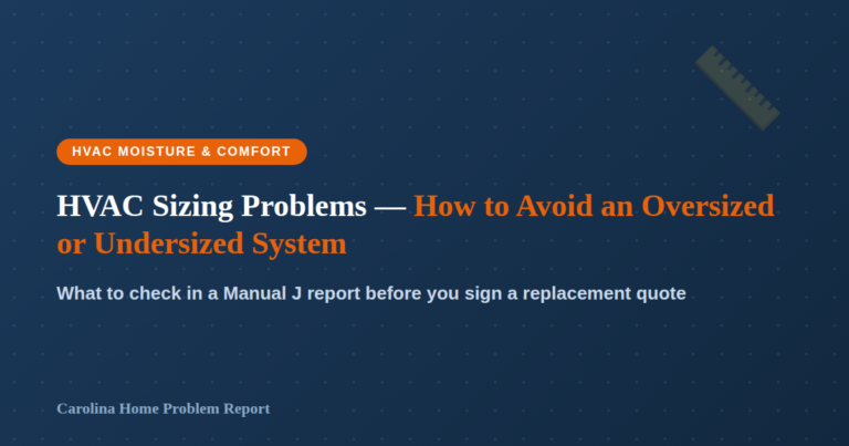 HVAC sizing problems — how to avoid an oversized or undersized system