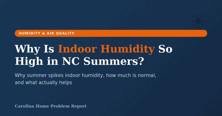 Why is indoor humidity so high in NC and SC summers
