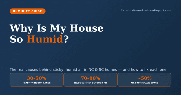 Why is my house so humid — real causes of high indoor humidity in North Carolina and South Carolina homes